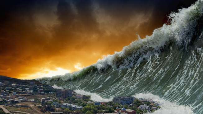 Ilustrasi tsunami (Shutterstock)