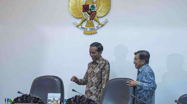 Jokowi dan Jusuf Kalla Buka Puasa Bersama di Mabes Polri