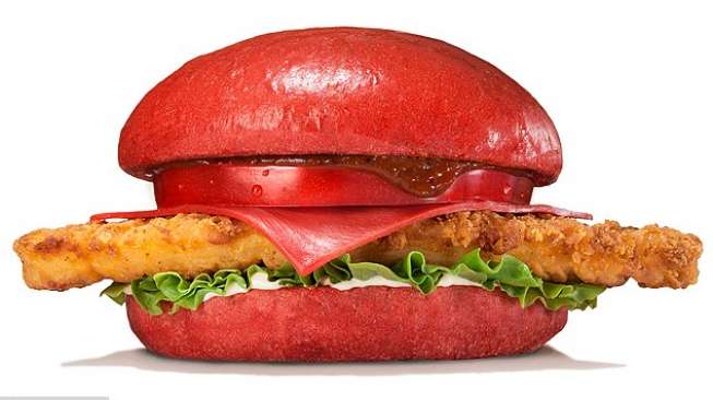 Inovasi Terbaru Burger King, Burger Merah