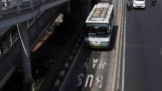 Pasukan Dishub Dikerahkan Buat Usir Non Transjakarta di Busway