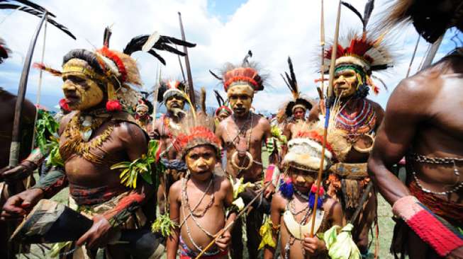 Warga Papua Nugini Huni Tujuh Kampung di Selatan Papua