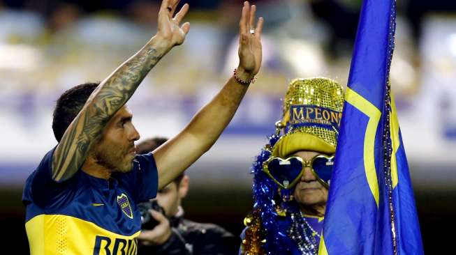 Kembali ke Boca Juniors, Tevez Disambut Fansnya