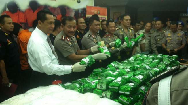 Polda Metro Bongkar Jaringan Pengedar Sabu Asal Hongkong