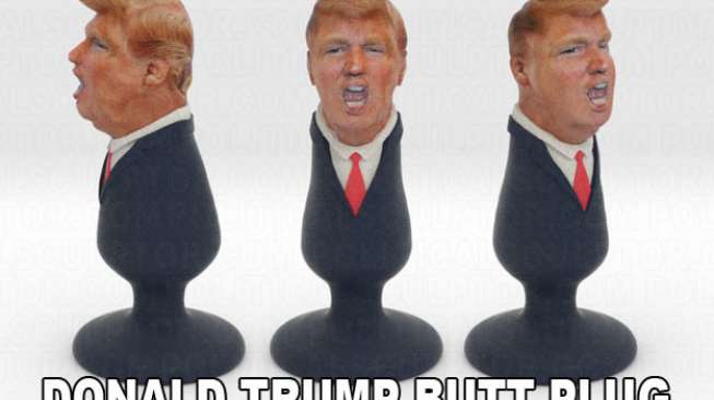 Protes Pidato Rasialis, Seniman Bikin Dildo Berwajah Donald Trump