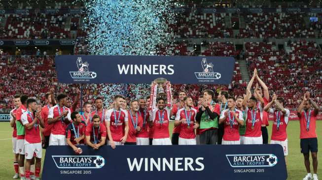 Kalahkan Everton, Arsenal Raih Trofi Asia