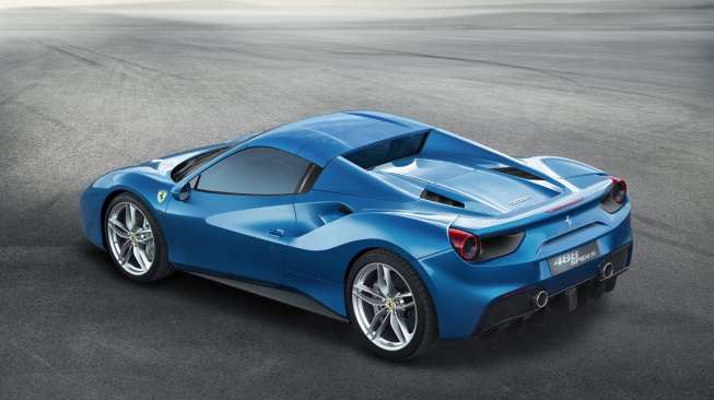 Si Biru Ferrari Spider 488 Akan Bintangi Frankfurt Motor Show