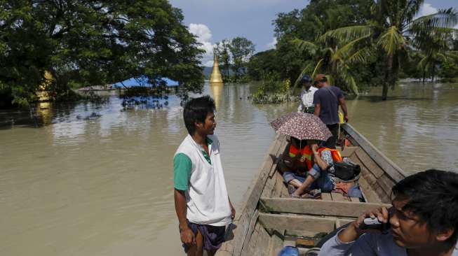 Puluhan orang tewas diterjang banjir di Myanmar