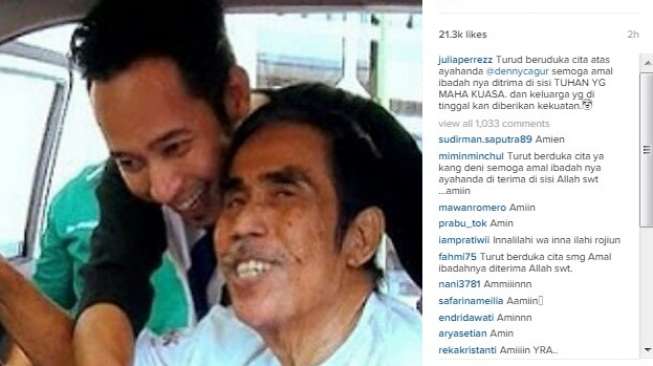 Ayah dan Sepupu Denny Cagur Meninggal Bersamaan