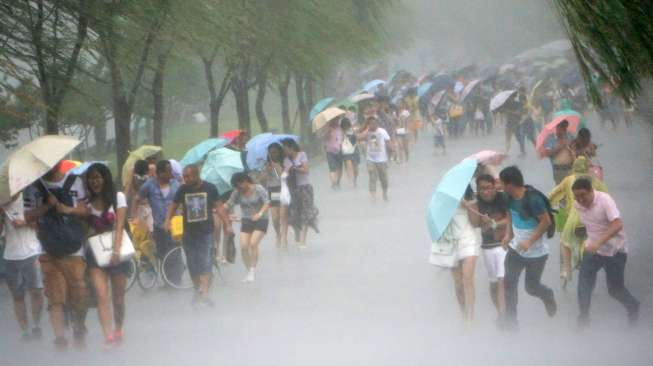Topan menerjang wilayah Taiwan