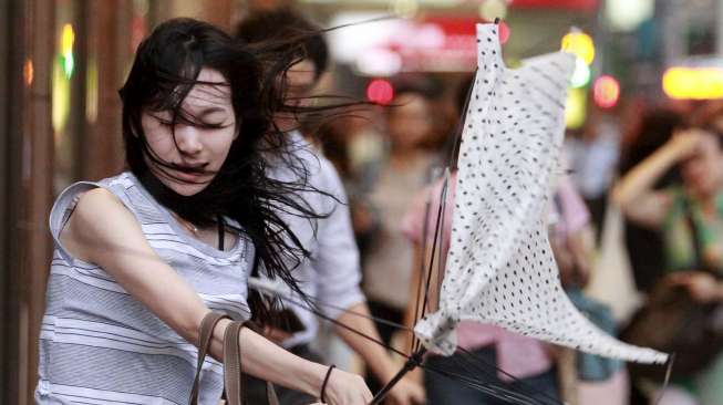 Topan menerjang wilayah Taiwan