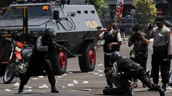 Kegiatan tersebut merupakan rangkaian dari simulasi persiapan pengamanan pilkada serentak.