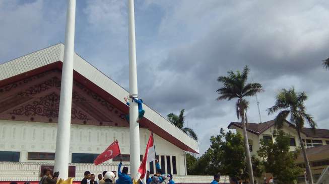 Pengibaran Bendera Bulan Bintang di Banda Aceh Digagalkan Aparat