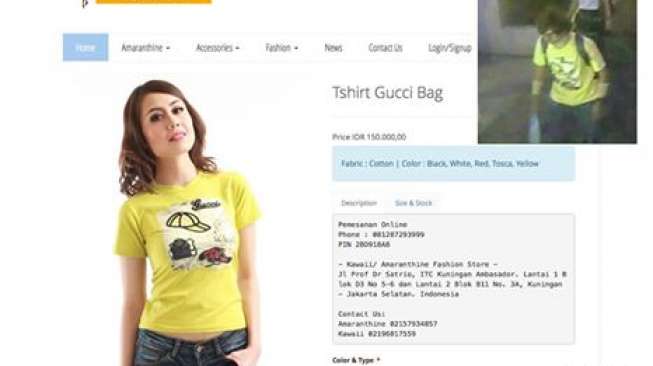 Pelaku Bom Bangkok Beli Kaos dari Situs Jual Beli Indonesia?