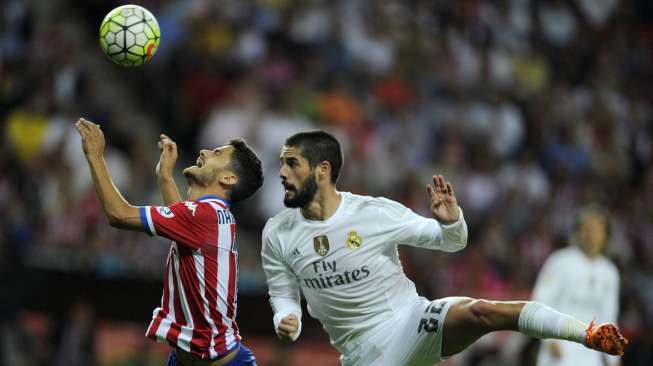 Real Madrid ditahan imbang Sporting Gijon tanpa gol di El Molinon Stadium, Senin (24/8).