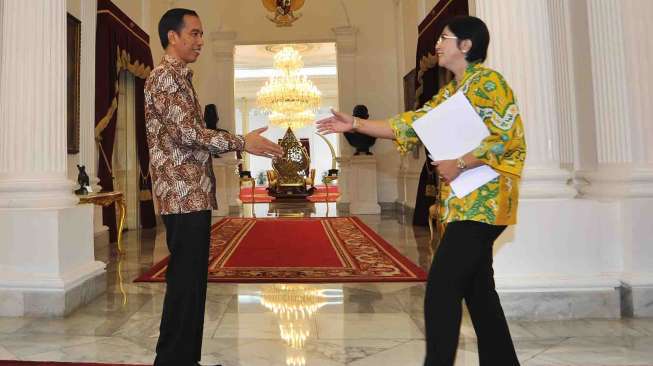 Pansel calon pimpimnan KPK bertemu Presiden Joko Widodo untuk melaporkan hasil seleksi 