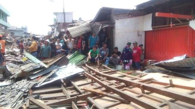 Digusur, Pedagang Pasar Karang Anyar Bingung Pindah Kemana