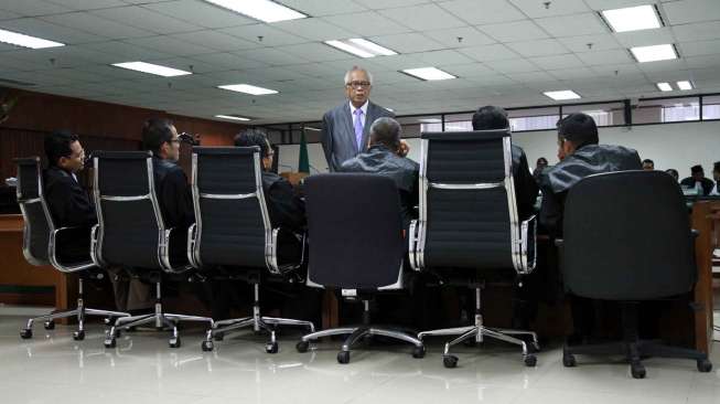 Sidang kasus dugaan suap majelis hakim dan panitera PTUN Medan dengan terdakwa OC Kaligis di Pengadilan Tipikor, Jakarta, Kamis (17/9).