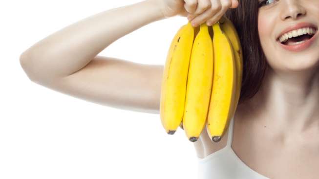 ilustrasi buah pisang. (shutterstock)