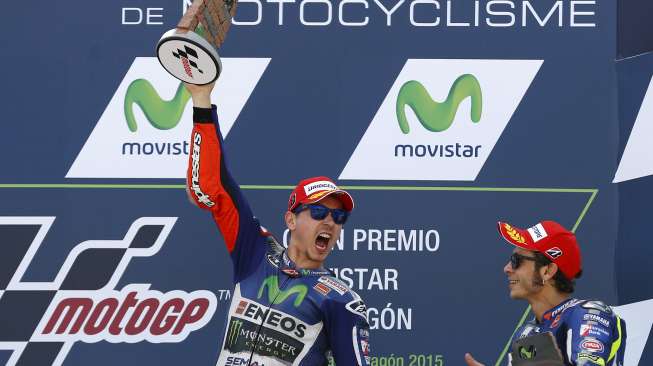 Lorenzo Menang di Aragon, Perkecil Jarak dengan Rossi