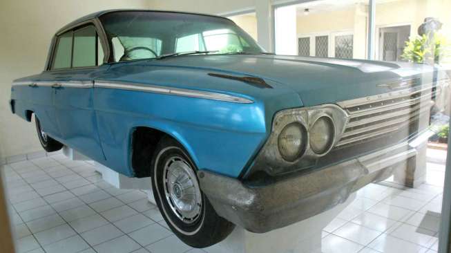 Mobil di museum Sasmitaloka Jenderal Ahmad Yani di Jalan Latuharhary, Jakarta Pusat.