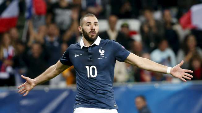 Prancis Pukul Armenia, Benzema Cetak Dua Gol