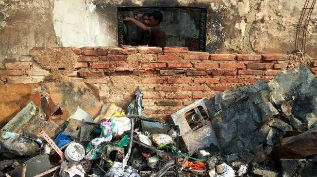 Kebakaran di Pasar Rumput