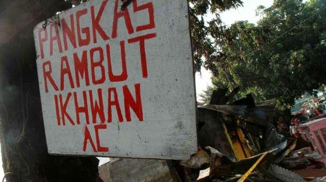 Kebakaran di Pasar Rumput