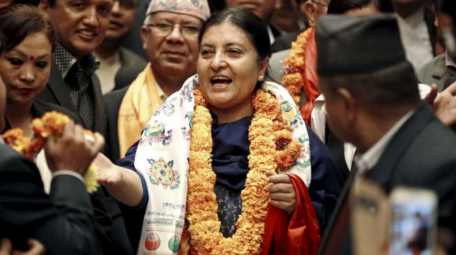 Nepal Miliki Presiden Perempuan Pertama