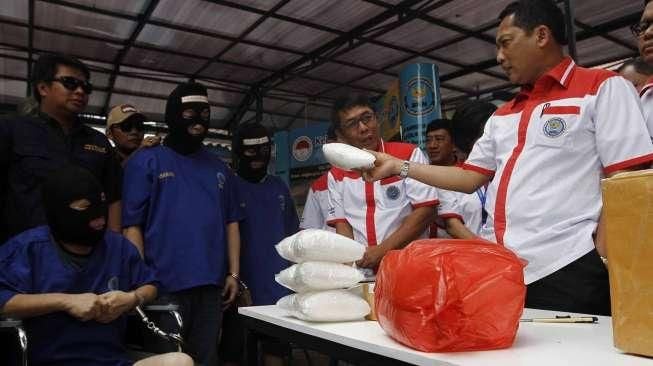 Pemusnahan Sembilan Kilogram Sabu