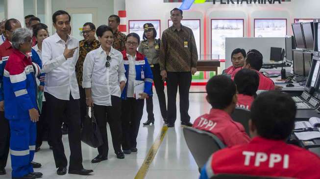 Jokowi Tinjau Kilang TPPI Tuban