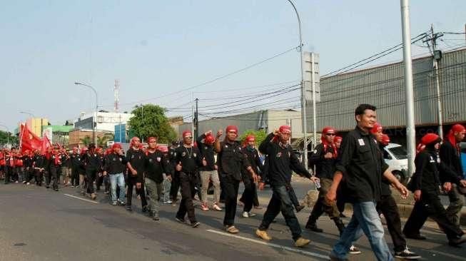 Aksi Long March Buruh