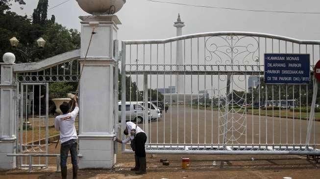 Pagar Kawasan Monas Direnovasi