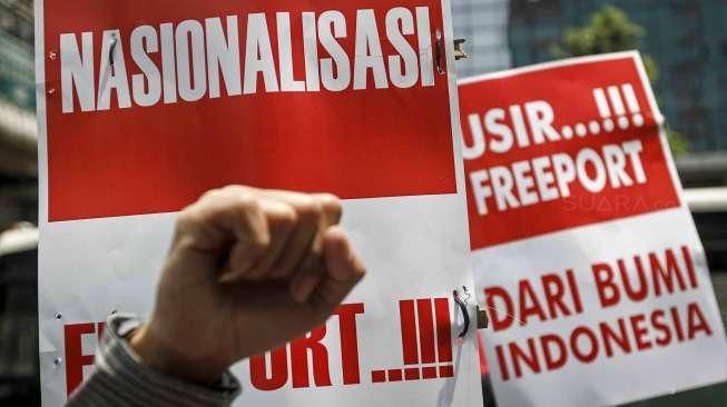 Tuntut Nasionalisasi PT Freeport Indonesia