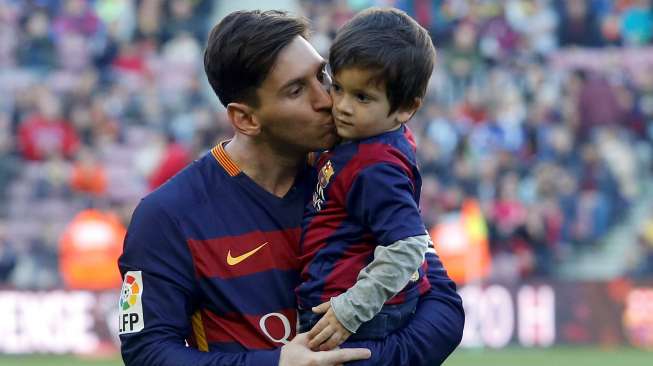 Raih Pemain Terbaik La Liga, Messi Dedikasikan buat Anaknya