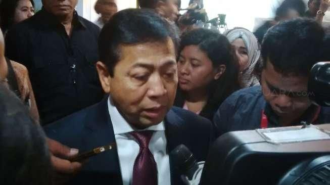 Novanto Tidur Saat Heningkan Cipta Disamakan dengan Gus Dur