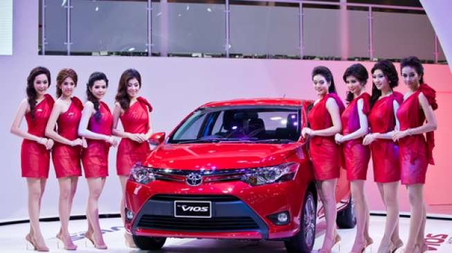 Sedan Toyota Vios, salah satu andalan ekspor Toyota Motor Manufacturing Indonesia (TMMIN) pada 2015 [Shutterstock].