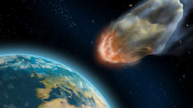 Ilustrasi asteroid. (Shutterstock)