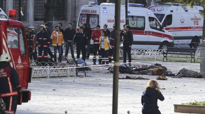 Diduga dari Bom Bunuh Diri, Ledakan Istanbul Tewaskan 8 Orang