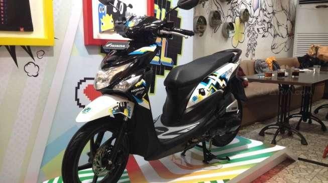 Sepeda motor baru New Honda Beat Pop eSP. [Suara.com/Deny Yuliansari]