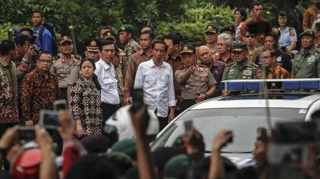 Jokowi Tinjau Lokasi Bom Sarinah