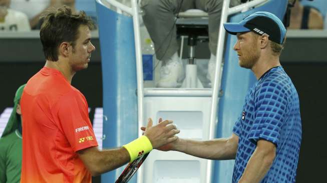 Wawrinka Melaju ke Putaran Kedua Australia Terbuka