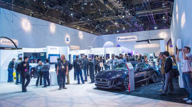 Stan Panasonic dalam sebuah pameran elektronik di Las Vegas, AS pada Januari 2015 lalu (Shutterstock).