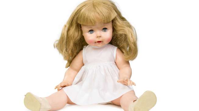 Ilustrasi boneka arwah alias spirit doll. (Shutterstock).
