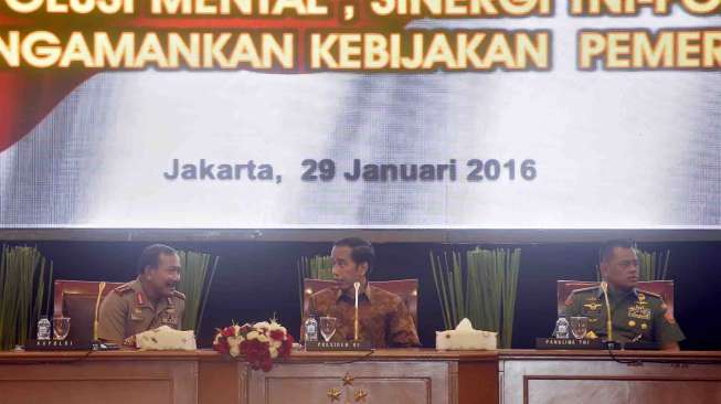 Jokowi Hadiri Rapim TNI-Polri