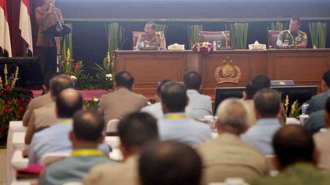 Jokowi Hadiri Rapim TNI-Polri