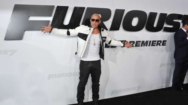 Vin Diesel, salah satu aktor utama dalam film waralaba "Fast and Furious" (Shutterstock).