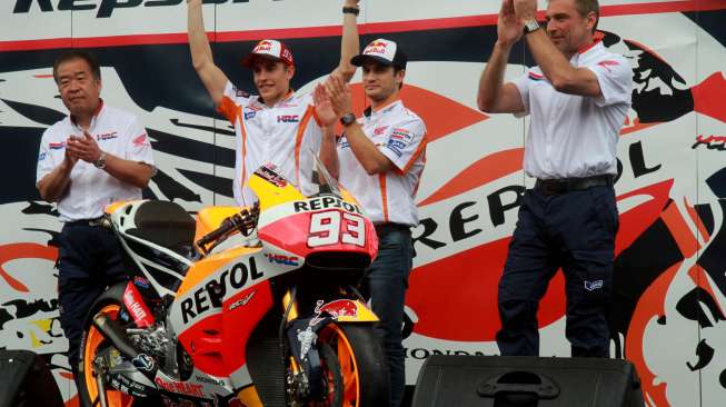 Marquez dan Pedrosa Boyong Motor Balapnya ke Sentul