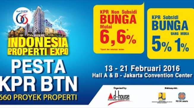 Pesta KPR BTN Diramaikan 300 Pengembang dan 660 Proyek Properti