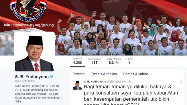 SBY Mengeluh Sering Dikambinghitamkan Pemerintah Jokowi