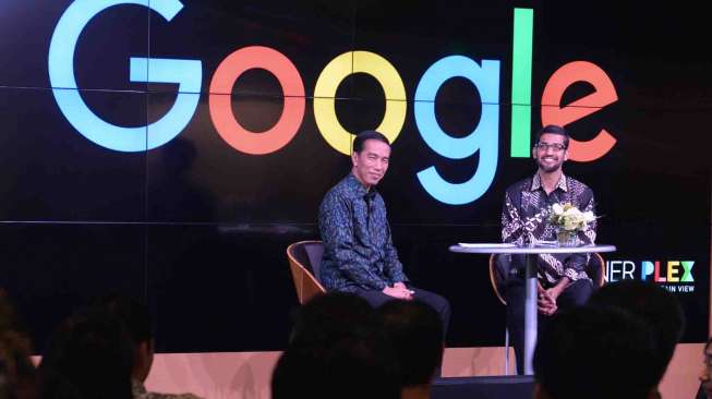 Jokowi mengapresiasi dan berterima kasih pada Google yang ikut mengatasi penangkapan ikan ilegal.